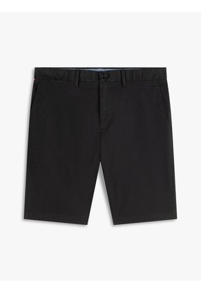 Bermudas Negro Chino Denton En Sarga Con Corte Recto Tommy Hilfiger