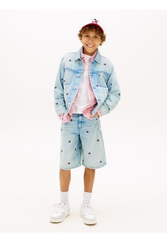 Bermudas Celeste Con Diseño Estampado Tommy Hilfiger Tommy Hilfiger