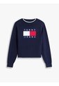 Saco Multicolor Amplio Ribeteado Con Logo En Intarsia Tommy Jeans de Tommy Hilfiger