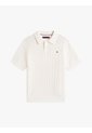 Saco Blanco Tipo Polo Manga Corta Con Logo Tommy Hilfiger de Tommy Hilfiger