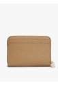 Billetera Beige Texturizada Con Cremallera Y Logo Tommy Hilfiger de Tommy Hilfiger