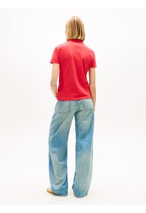 Polo Rojo Essential De Corte Slim Tommy Jeans