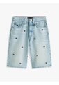 Bermudas Celeste Con Diseño Estampado Tommy Hilfiger de Tommy Hilfiger