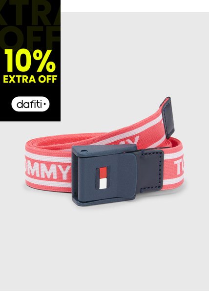 Cinturón De Niños Con Correa Trenzada Unisex Rosa Tommy Hilfiger