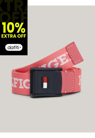 Cinturón Rosa Textil Trenzado De Niños Tommy Hilfiger Tommy Hilfiger