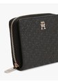 Billetera Negra Hilfiger Icon Con Solapa Y Cremallera Tommy Hilfiger de Tommy Hilfiger