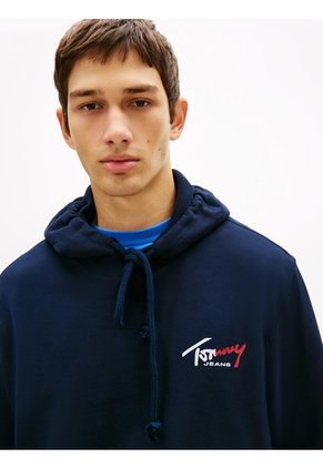 Buzo Multicolor Con Capota Y Logo Script Tommy Jeans