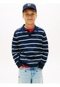 Saco Gris Tipo Polo Con Diseño De Rayas Tommy Hilfiger de Tommy Hilfiger