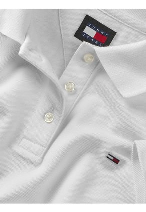 Polo Blanco Essential De Corte Slim Tommy Jeans