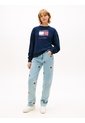 Saco Multicolor Holgado De Felpa Con Logo Ondulante Tommy Jeans de Tommy Hilfiger