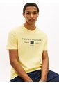 Camiseta Amarilla De Punto Con Logo Tommy Hilfiger de Tommy Hilfiger
