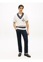 Chaleco Blanco Amplio Con Cuello En V Y Parche Tommy Hilfiger de Tommy Hilfiger