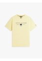 Camiseta Amarilla De Punto Con Logo Tommy Hilfiger de Tommy Hilfiger