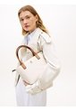 Bolso Beige Tote Con Correa Tejida Tommy Hilfiger de Tommy Hilfiger