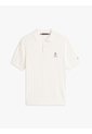 Polo Blanco De Punto Trenzado Con Logo Bordado Tommy Hilfiger de Tommy Hilfiger
