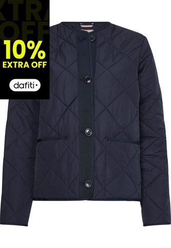 Chaqueta Acolchada Corta Sin Cuello Mujer Azul Tommy Hilfiger Tommy Hilfiger