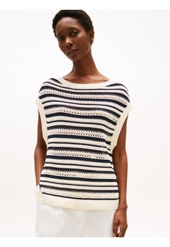 Saco Multicolor Amplio Sin Mangas Con Cuello Barco Tommy Hilfiger Tommy Hilfiger