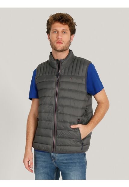Chaleco Gris Quilted Triblock Tommy Hilfiger
