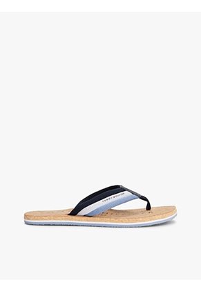 Sandalias Azul Con Plantilla De Corcho Tommy Hilfiger