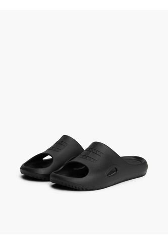 Sandalias Negro Con Logo En Relieve Tommy Hilfiger Tommy Hilfiger