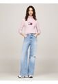 Saco Rosa Slim De Cuello Alto Y Mezcla De Lana Tommy Jeans de Tommy Hilfiger