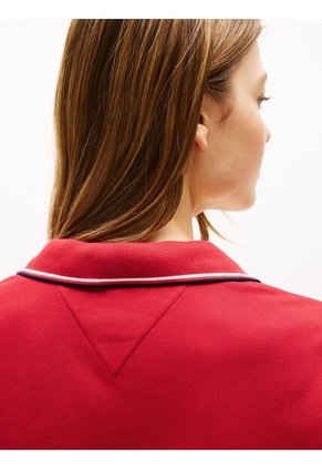 Vestido Rojo Tipo Polo 1985 De Corte Slim Tommy Hilfiger