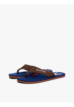 Sandalias Marrón Con Monotipo Hilfiger Tommy Hilfiger
