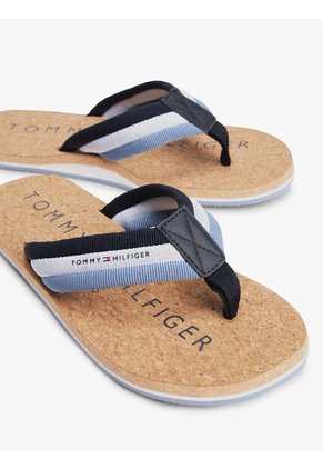 Sandalias Azul Con Plantilla De Corcho Tommy Hilfiger