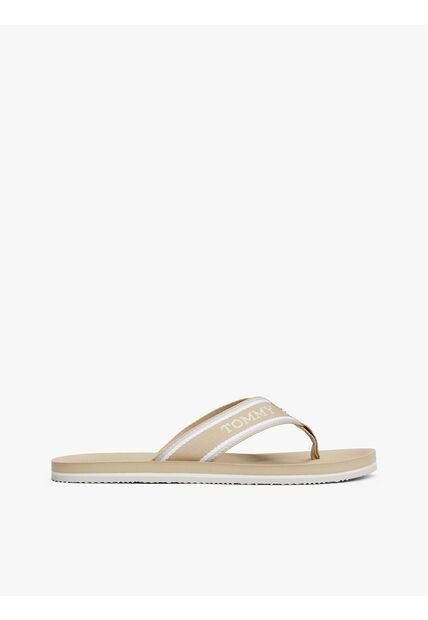 Sandalias Beige Con Logo Del Monotipo Hilfiger Tommy Hilfiger