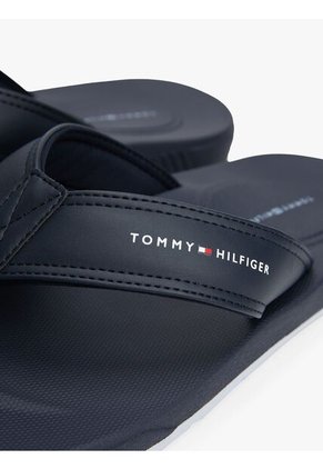 Sandalias Azul Con Logo En La Tira Tommy Hilfiger