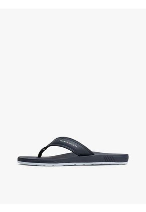 Sandalias Azul Con Logo En La Tira Tommy Hilfiger