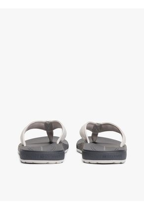 Sandalias Gris Con Logo En La Tira Tommy Hilfiger