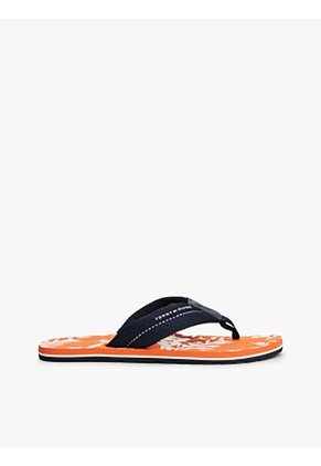 Sandalias Azul Con Estampado Tommy Hilfiger