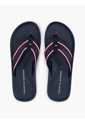 Sandalias Azul Con Logo Del Monotipo Hilfiger Tommy Hilfiger