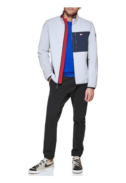 Chaqueta Con Capucha Softshell Hombre Blanco Tommy Hilfiger Hombre Blanco Tommy Hilfiger