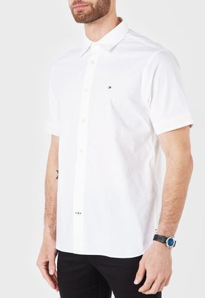 Camisa Blanco-Beige Tommy Hilfiger