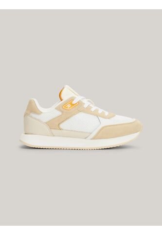 Tenis Blanco Elevated Con Suela Dentada Fina Tommy Hilfiger Tommy Hilfiger