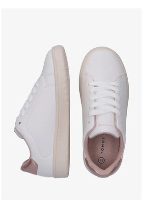 Tenis Blanco De Corte Bajo Con Cordones Tommy Hilfiger