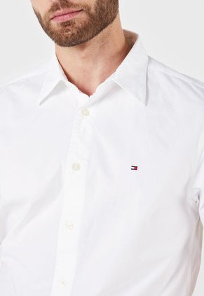 Camisa Blanco-Beige Tommy Hilfiger