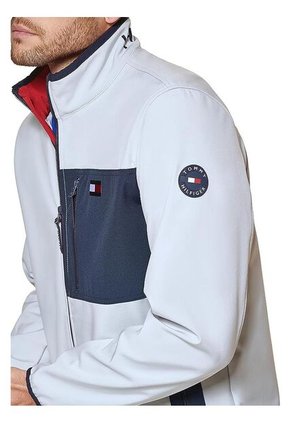 Chaqueta Con Capucha Softshell Hombre Blanco Tommy Hilfiger Hombre Blanco Tommy Hilfiger