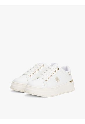 Tenis Blanco De Corte Bajo Con Suela De Goma Vulcanizada Tommy Hilfiger