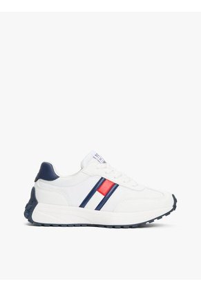 Tenis Blanco Deportivas Con Diseño De Bandera Lateral Tommy Hilfiger