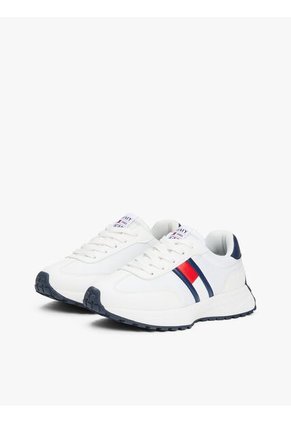 Tenis Blanco Deportivas Con Diseño De Bandera Lateral Tommy Hilfiger