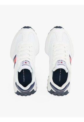 Tenis Blanco Deportivas Con Diseño De Bandera Lateral Tommy Hilfiger