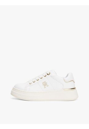 Tenis Blanco De Corte Bajo Con Suela De Goma Vulcanizada Tommy Hilfiger