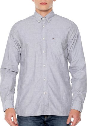 Camisa Azul-Blanco Tommy Hilfiger