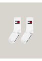 Pack Blanco De 2 Medias Para Niños Tommy Hilfiger de Tommy Hilfiger