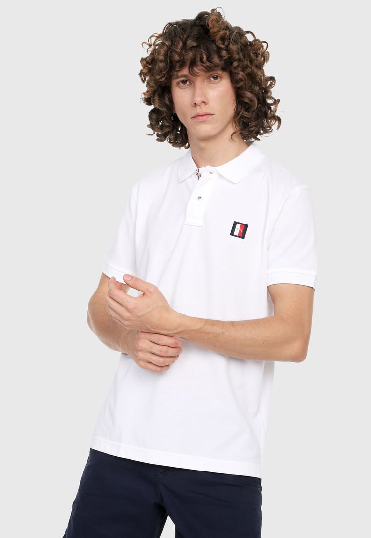 tommy hilfiger polo blanco