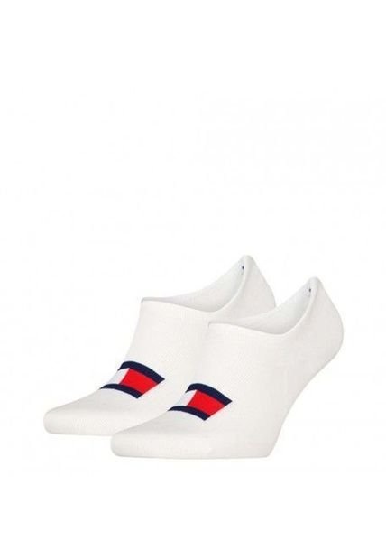 Pack Blanco De 2 Medias Tobilleros Tommy Hilfiger