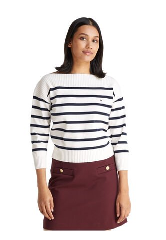 Saco Multicolor De Cuello Barco Y Mangas 3/4 Tommy Hilfiger Tommy Hilfiger